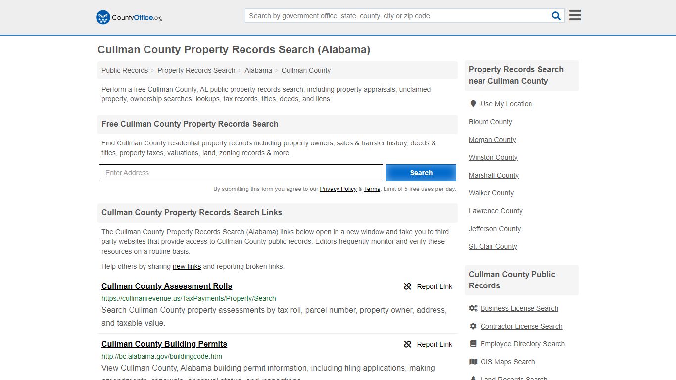 Cullman County Property Records Search (Alabama) - County Office