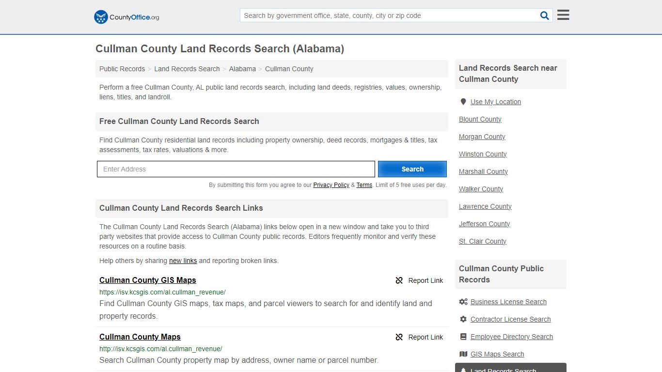 Cullman County Land Records Search (Alabama) - County Office